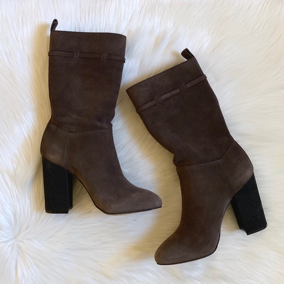 Vince Camuto Suede Fermel Slouch Tassel Boots - Picture 6 of 8
